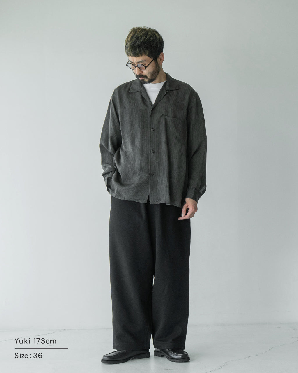【SALE!20%OFF】オープンカラーシャツ Open Collared Shirt KS25SSH07