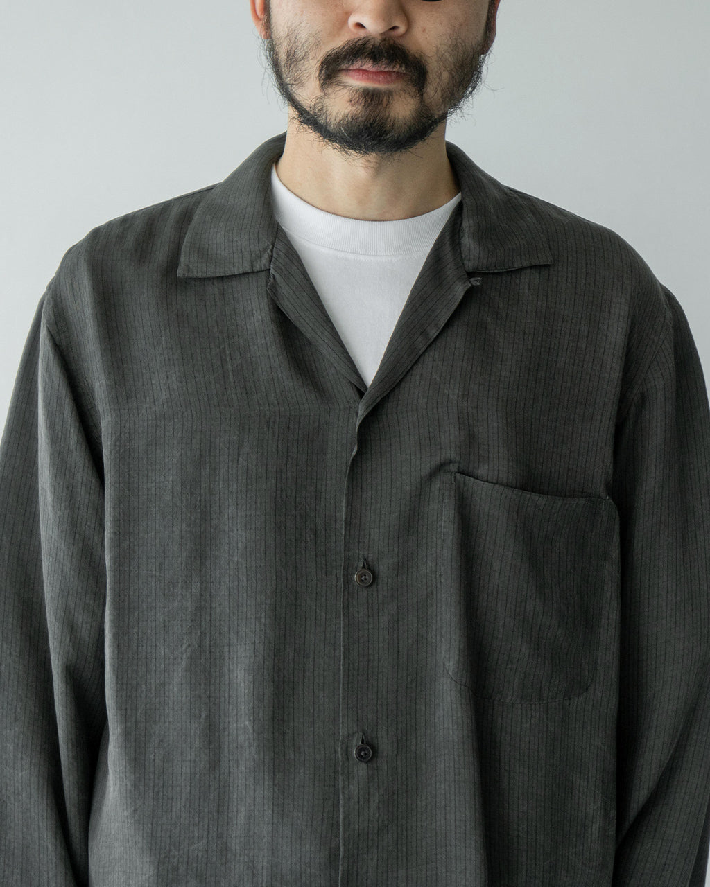 【SALE!20%OFF】オープンカラーシャツ Open Collared Shirt KS25SSH07