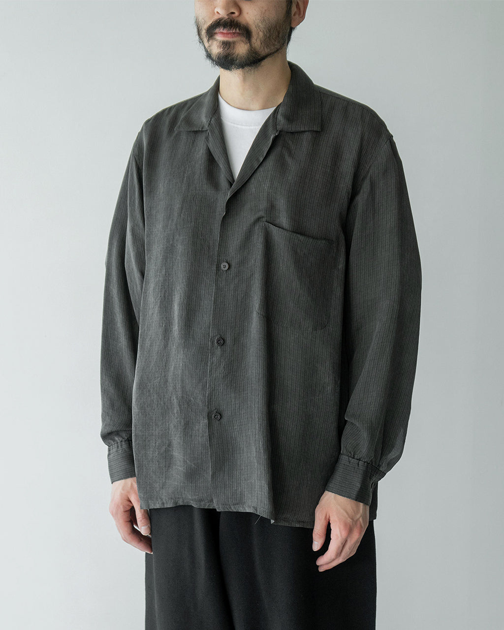 【SALE!20%OFF】オープンカラーシャツ Open Collared Shirt KS25SSH07