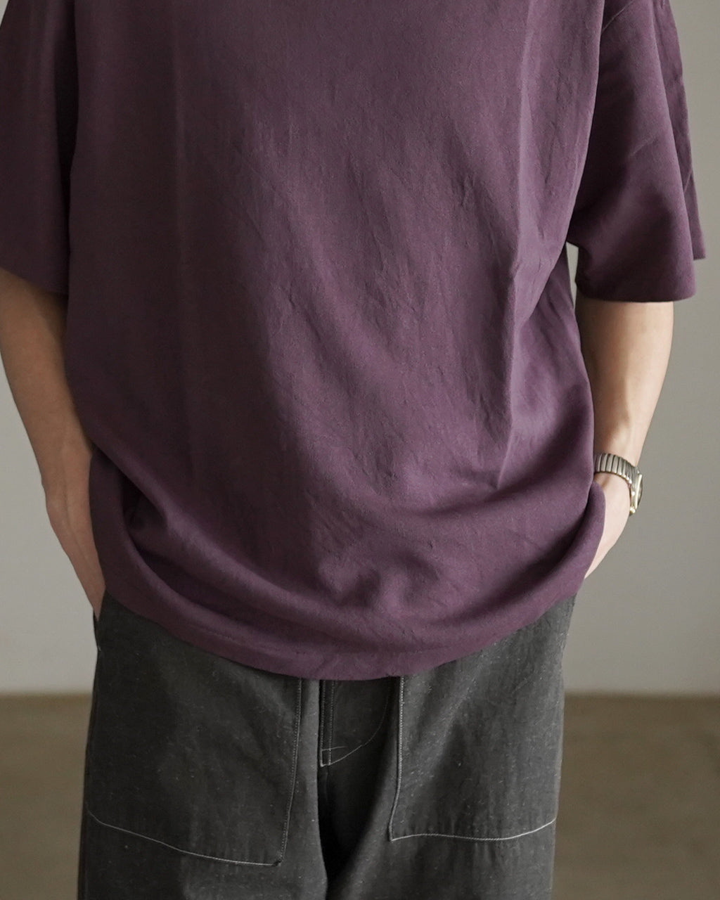 Washi Tenjiku Boatneck Half-sleeve Tee KS26SCS14