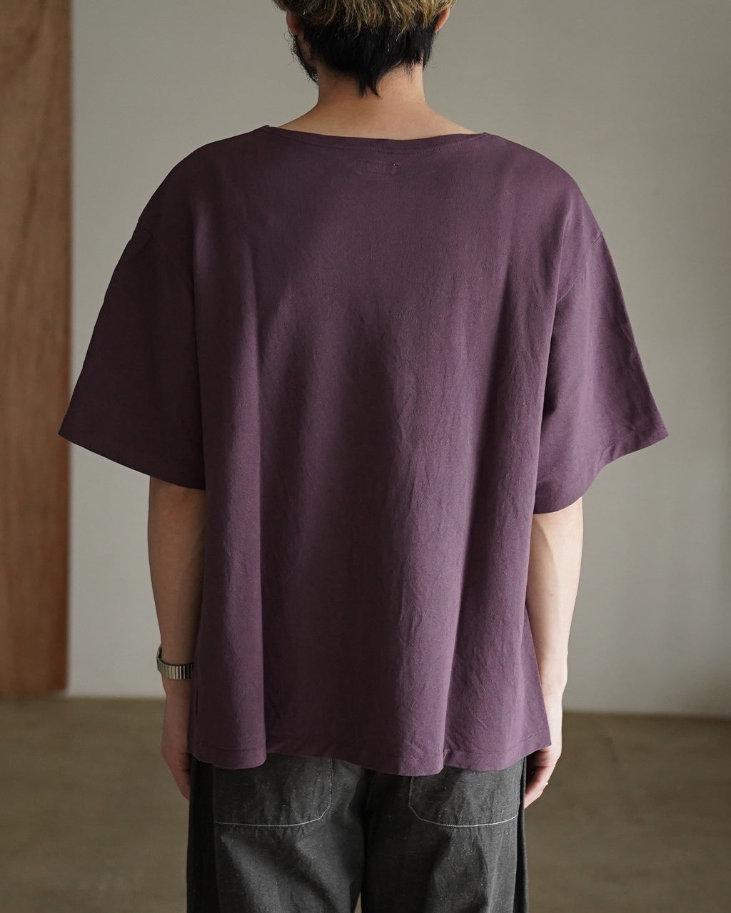 Washi Tenjiku Boatneck Half-sleeve Tee KS26SCS14