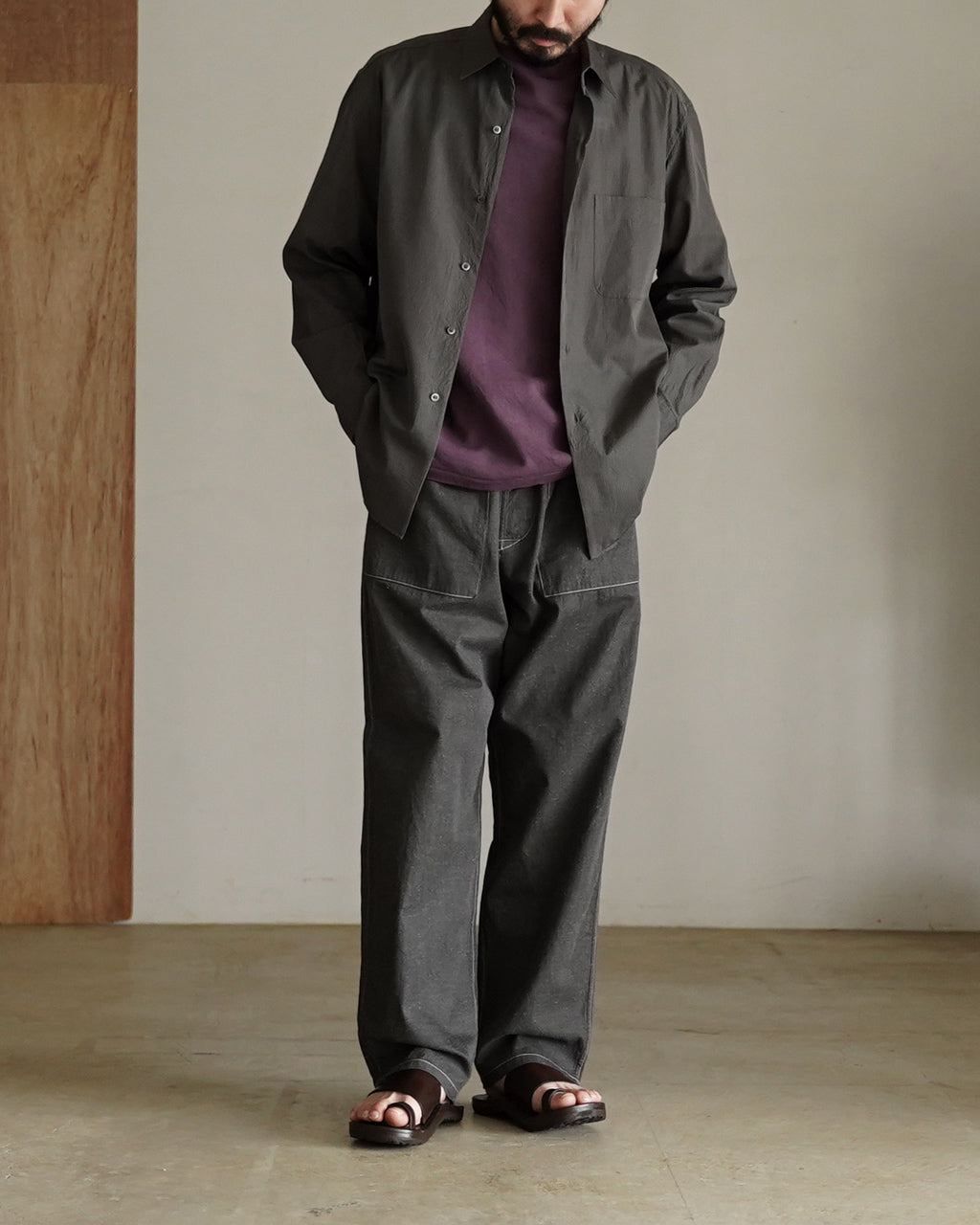 Washi Tenjiku Boatneck Half-sleeve Tee KS26SCS14