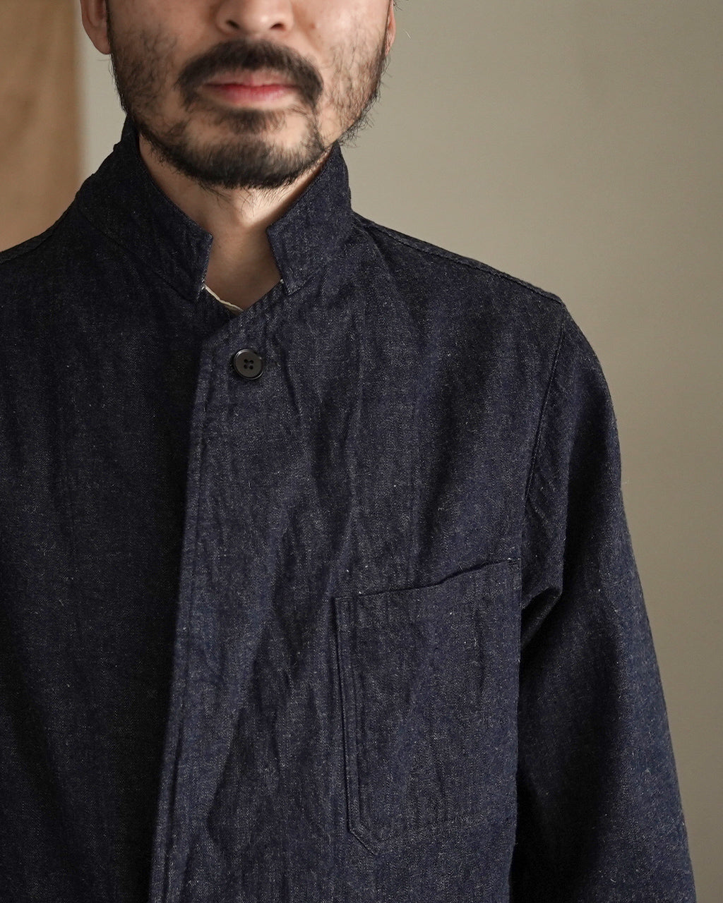 Cotton Linen Denim DB Take Easy Jacket KS26SJK33