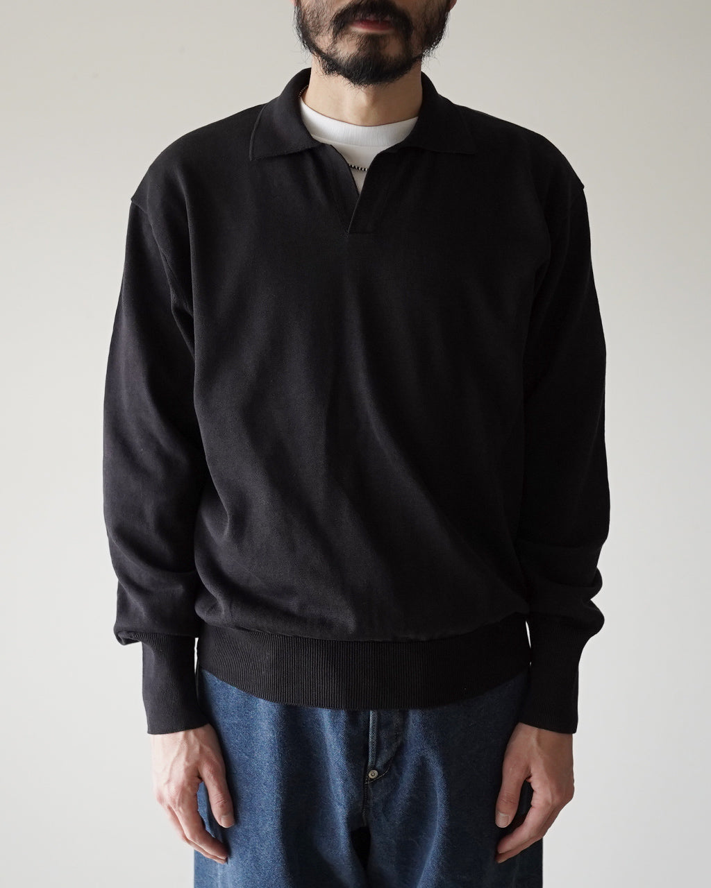 Cotton Knit Skipper Shirt KS26SKN06