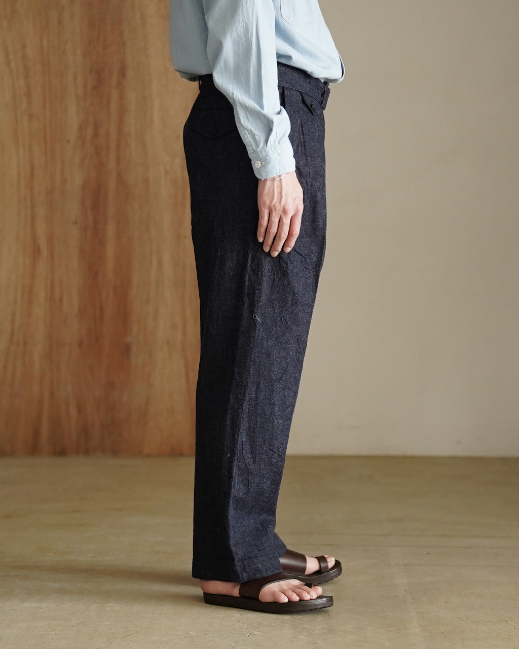 Cotton Linen Denim Riviera Trousers KS26SPT28