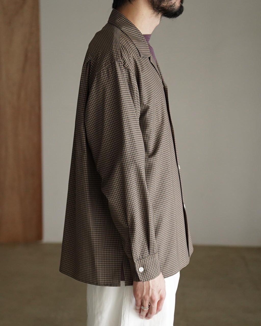 Summer Wool Open Collar Shirt KS26SSH01