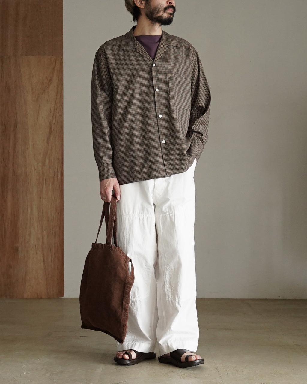 Summer Wool Open Collar Shirt KS26SSH01