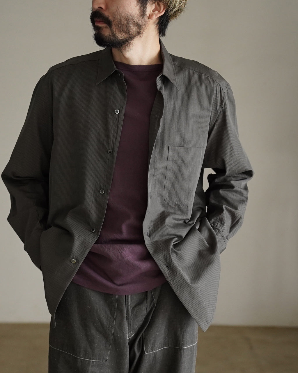 Regular Collar Shirt STRIPE KS26SSH09