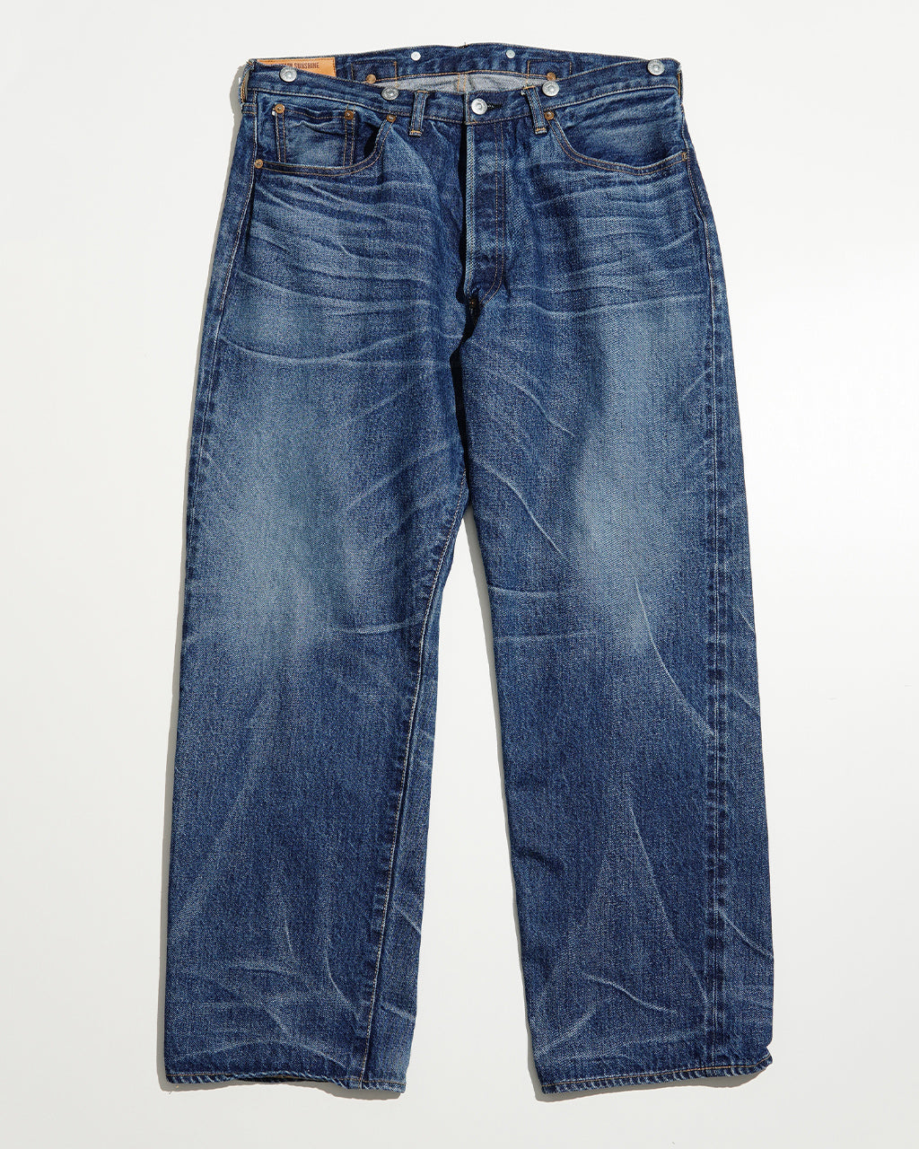 KAPTAIN SUNSHINE 캡틴 선샤인 1930 스트레이트 데님 팬츠 빈티지 워시 1930 Straight Denim Pants 청바지 KSBS203DZ【무료우송】