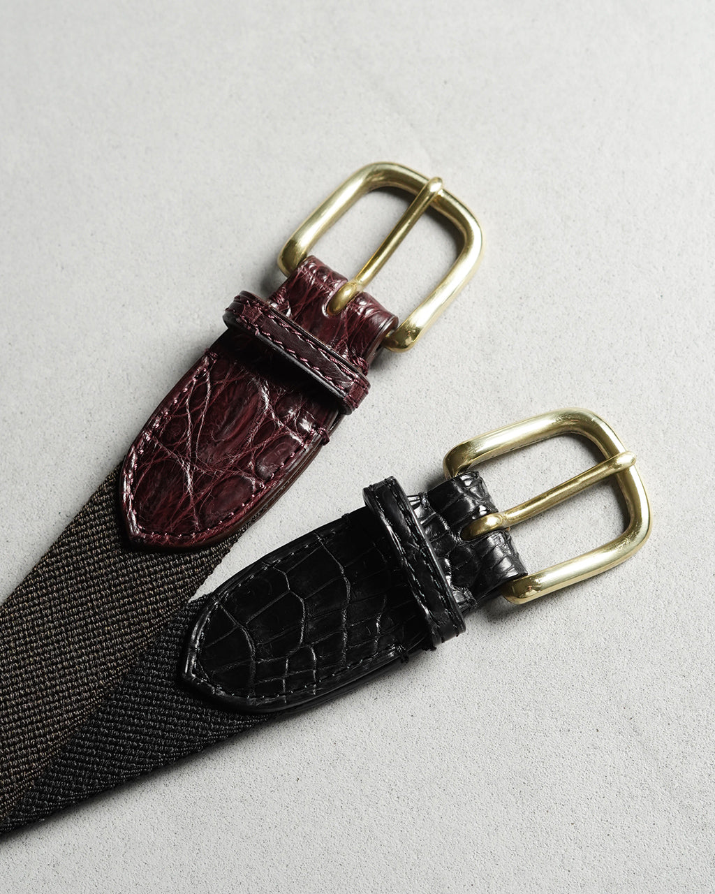 ラバー ベルト クロコダイル クロコ レザー 小物 RUBBER BELT KSBSRB105