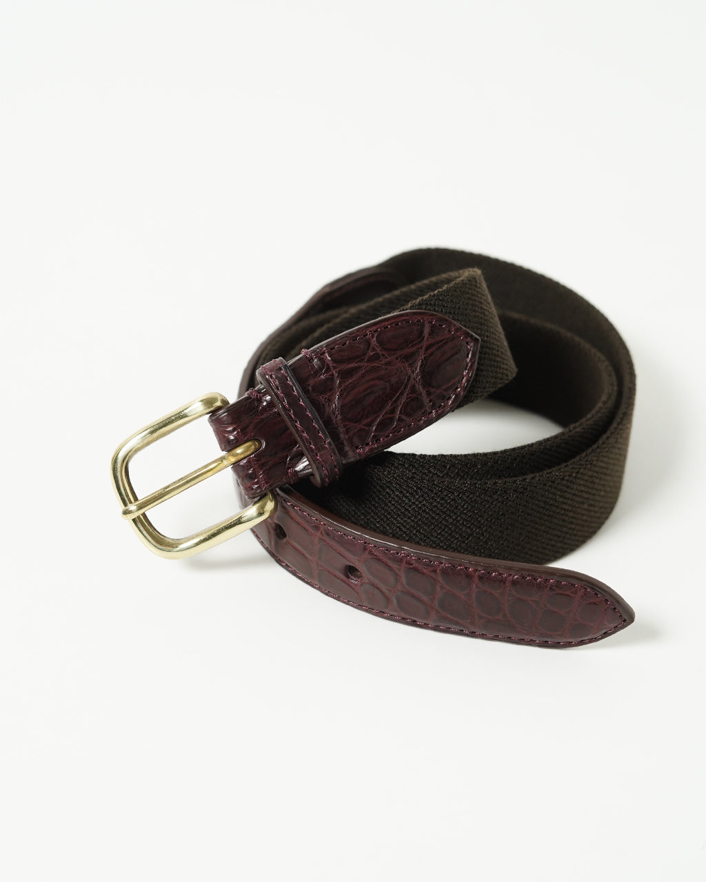 ラバー ベルト クロコダイル クロコ レザー 小物 RUBBER BELT KSBSRB105