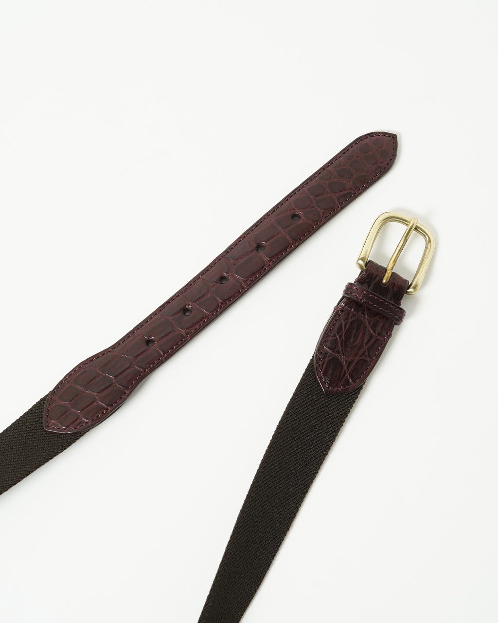 ラバー ベルト クロコダイル クロコ レザー 小物 RUBBER BELT KSBSRB105
