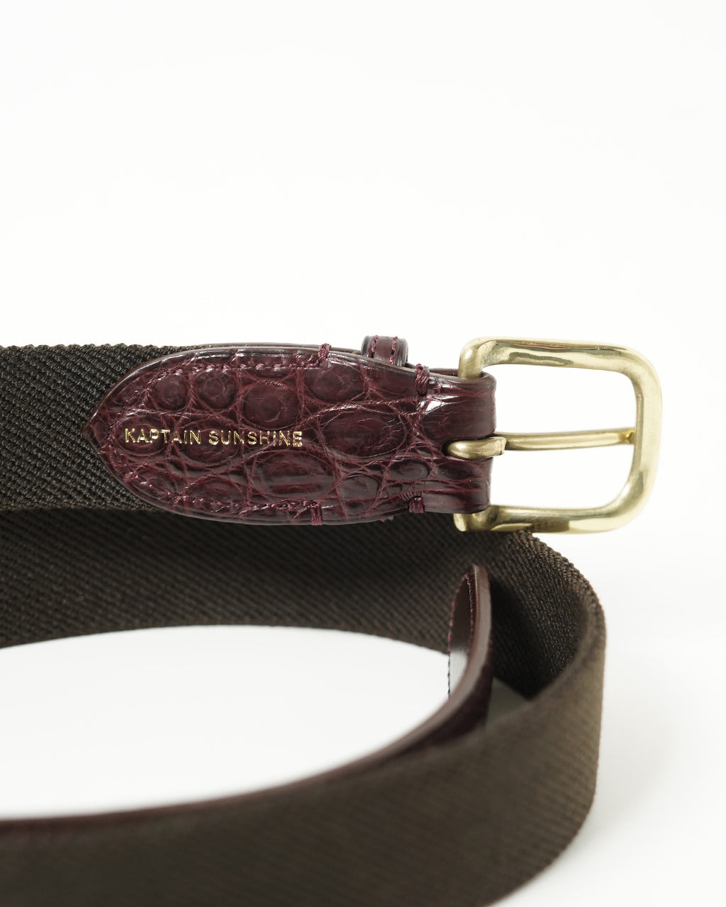 ラバー ベルト クロコダイル クロコ レザー 小物 RUBBER BELT KSBSRB105