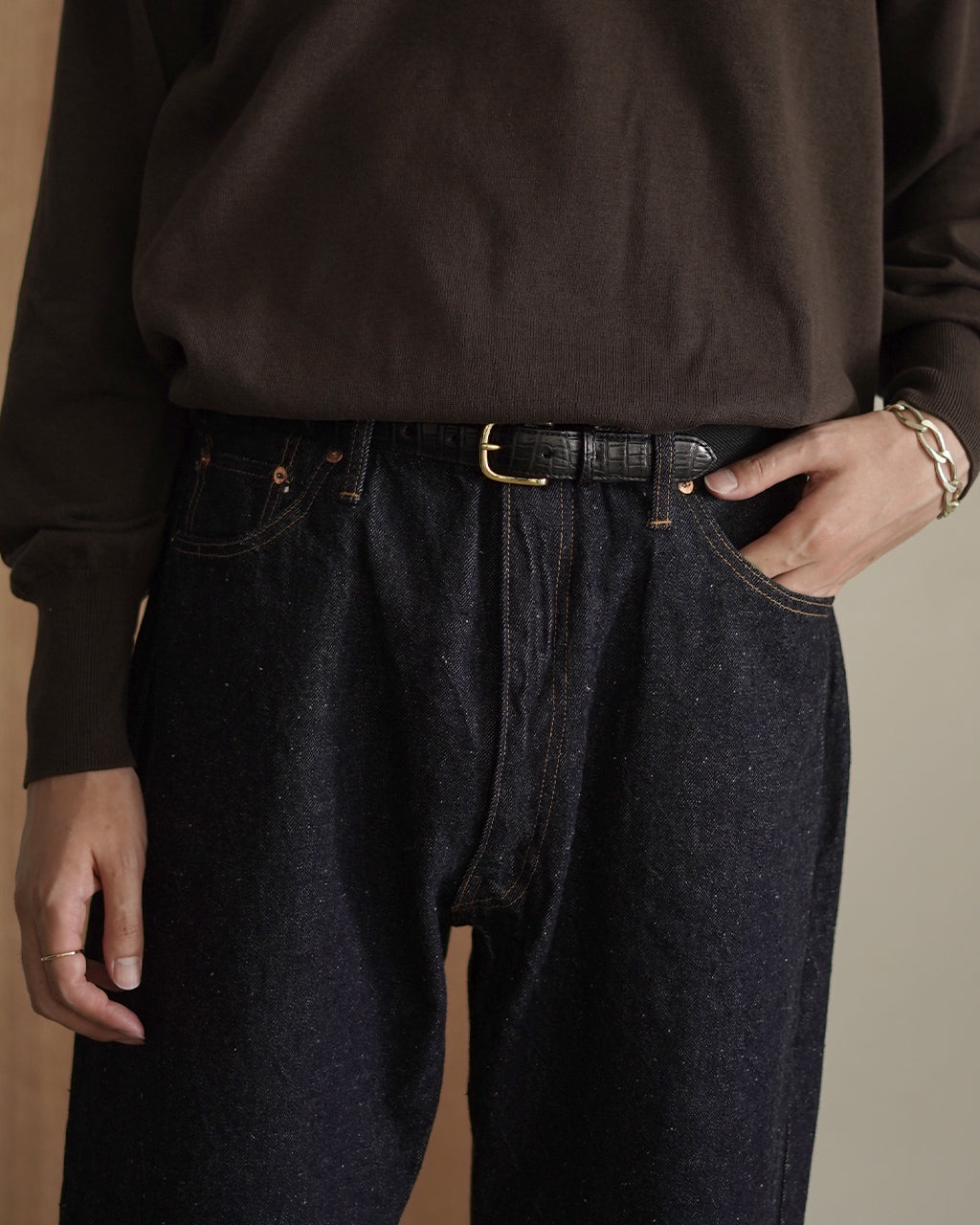 5P Zipper Front Denim Pants KSBS101DZ