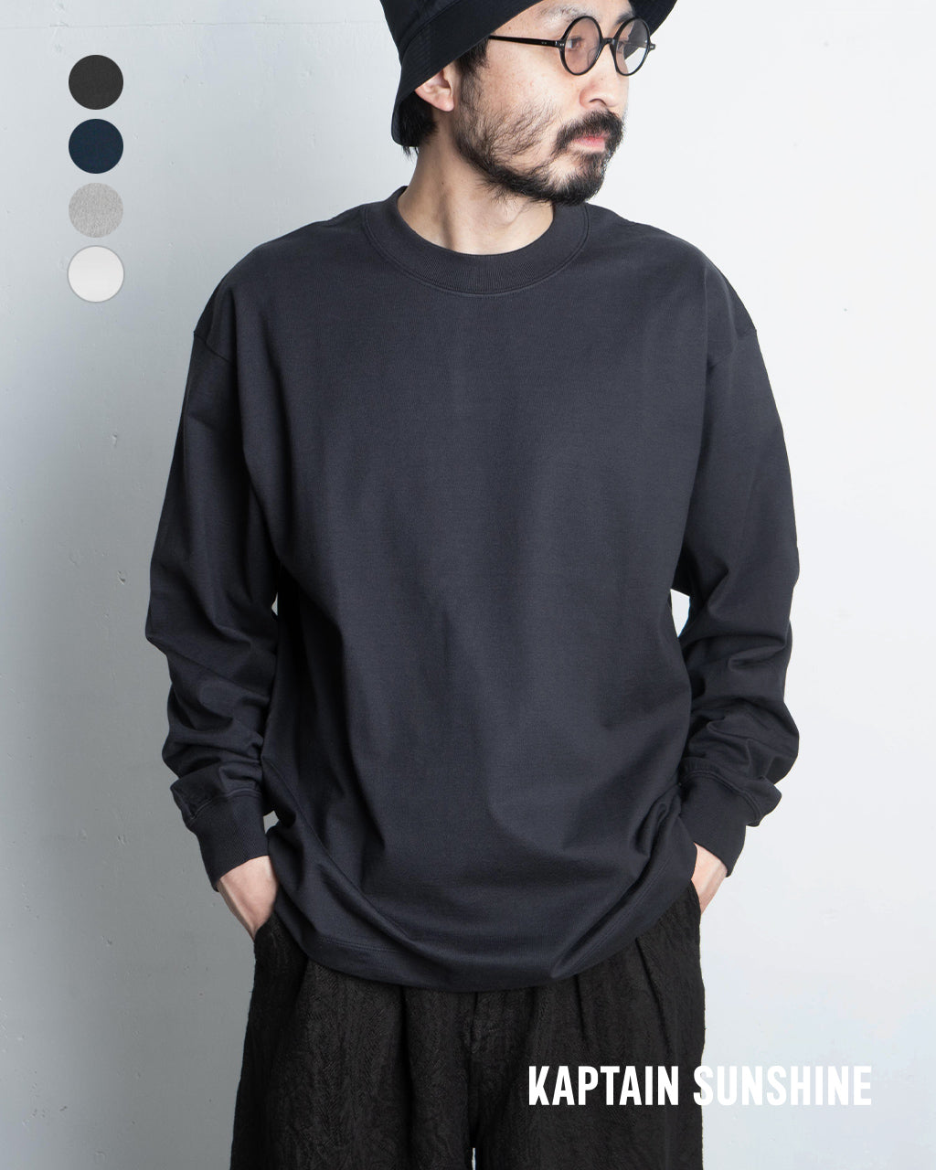 ロングスリーブ Tシャツ Suvin Supima Tube L/S Tee Heavy カットソー クルーネック ロンT KSBSCS01