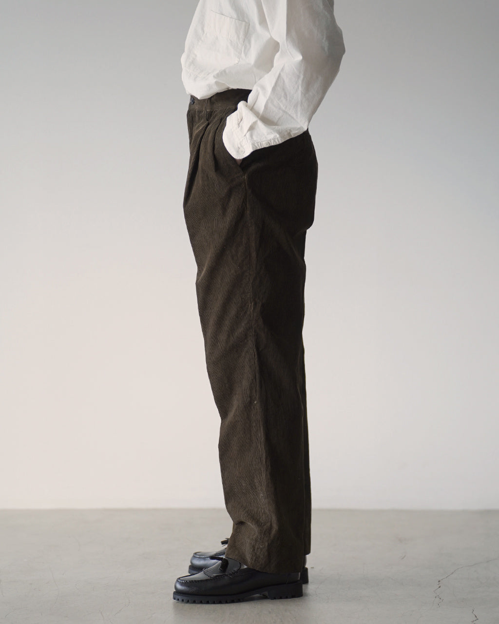 Corduroy Mud-dyed Shoecut Slacks KS26FPT21