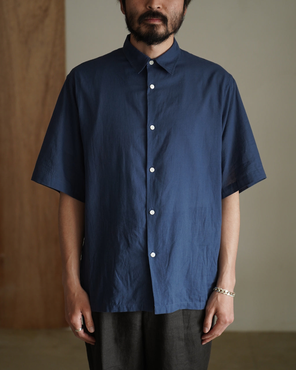 KAPTAIN SUNSHINE Plain SS Shirt コットンシルク 半袖シャツ レギュラーカラー|Crouka(クローカ)