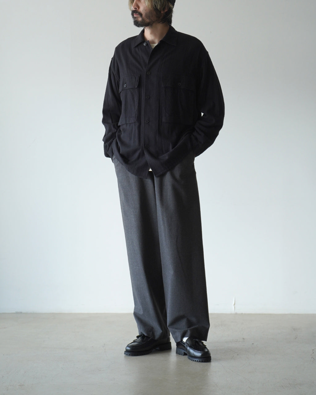 Silk Flannel Field Shirt Jacket KS26FSH06