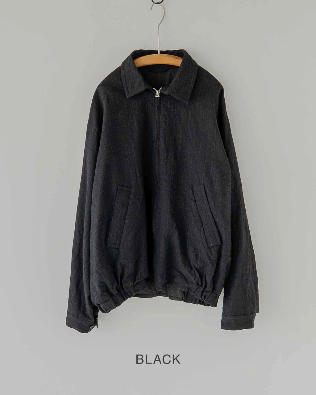 Wool Stripe Zip Blouson KS26FJK21