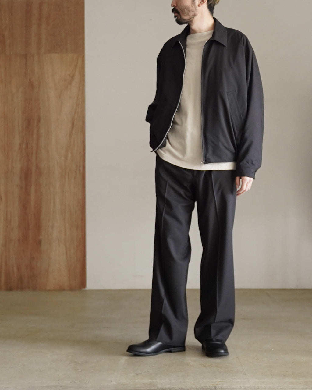 Wool Poplin Zip Blouson KS26SJK09