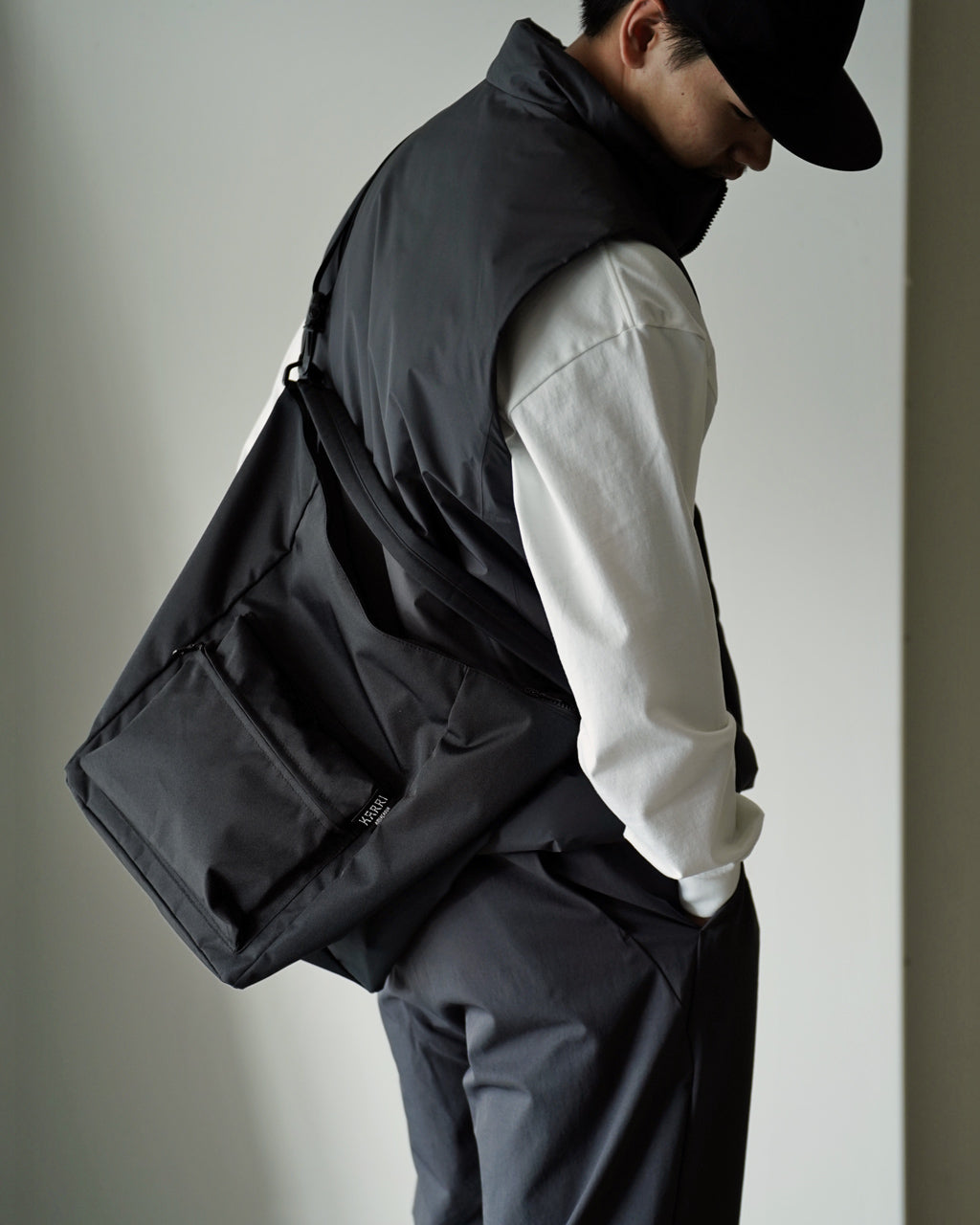 RECYCLED CORDURA POLYESTER 2WAY SHOULDER【M】 K008-M-BL