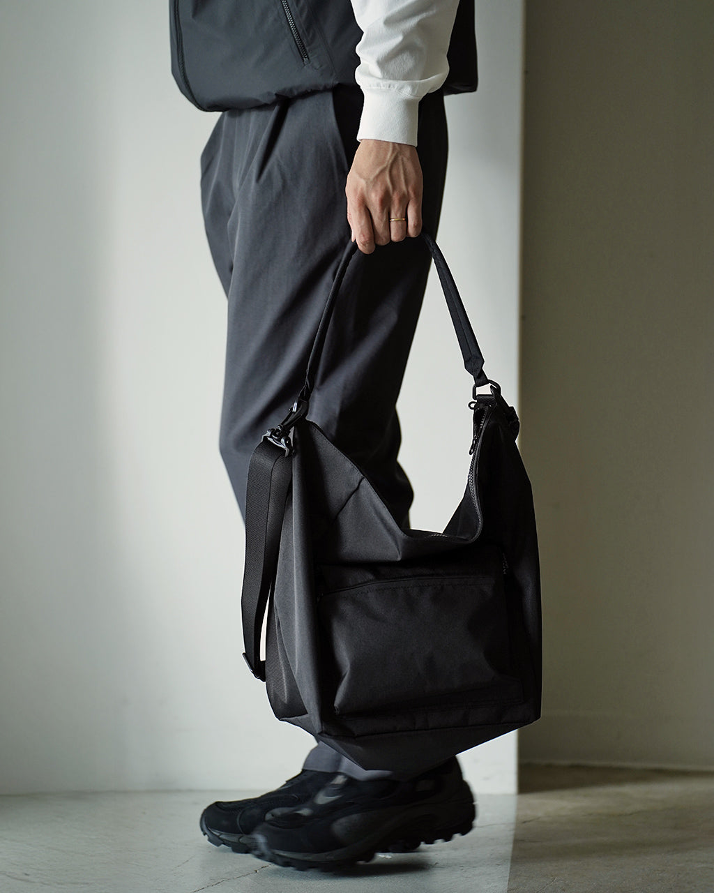 RECYCLED CORDURA POLYESTER 2WAY SHOULDER【M】 K008-M-BL