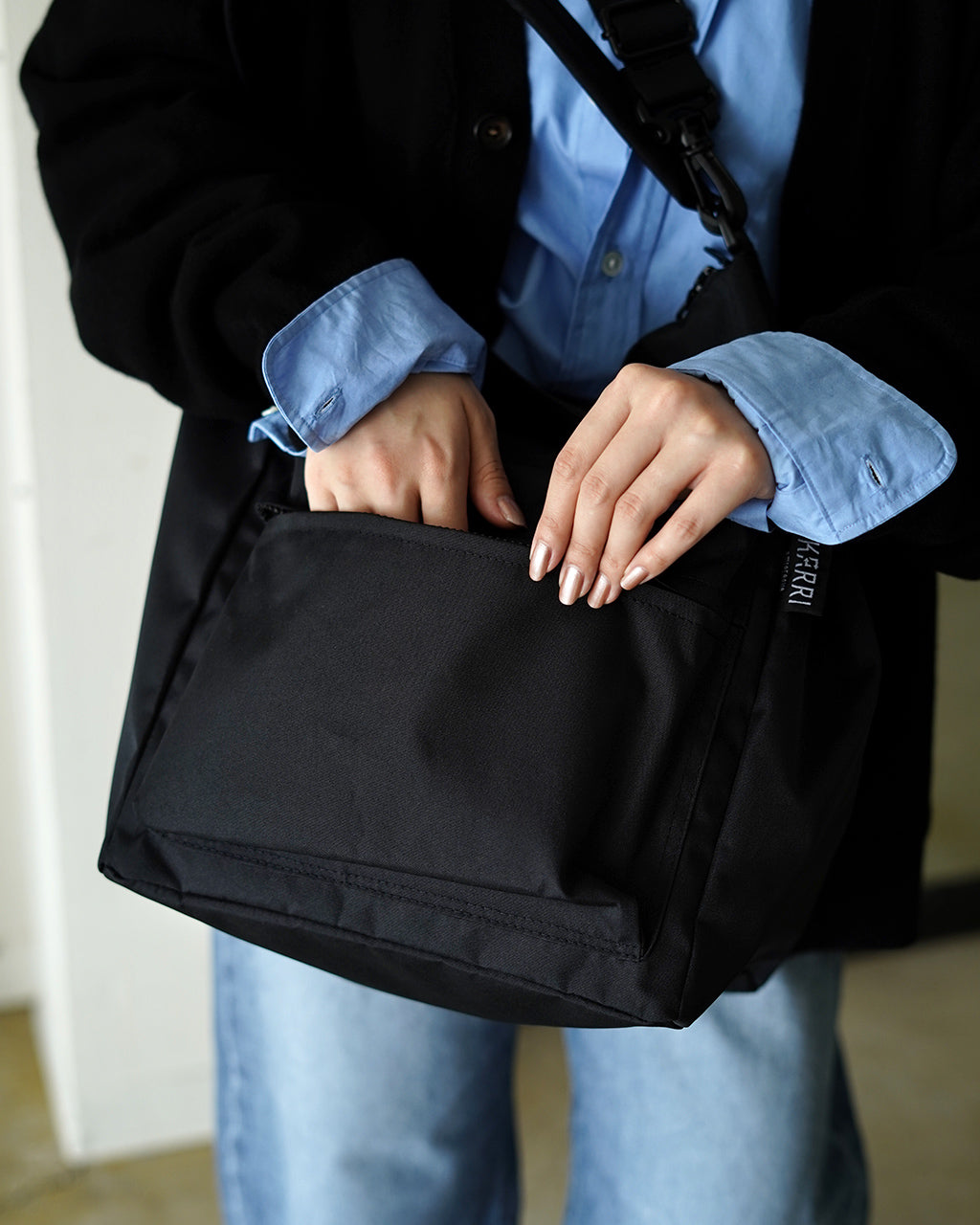 RECYCLED CORDURA POLYESTER 2WAY SHOULDER【M】 K008-M-BL