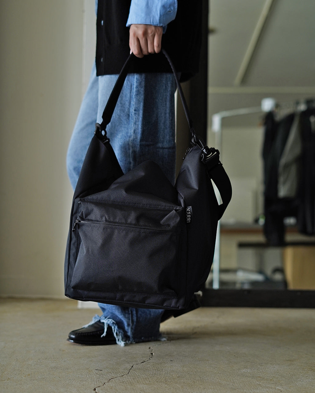 RECYCLED CORDURA POLYESTER 2WAY SHOULDER【M】 K008-M-BL