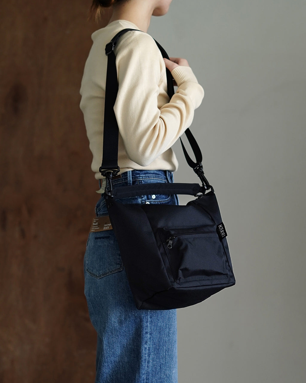 RECYCLED CORDURA POLYESTER 2WAY SHOULDER 【S】 K008-S-BL