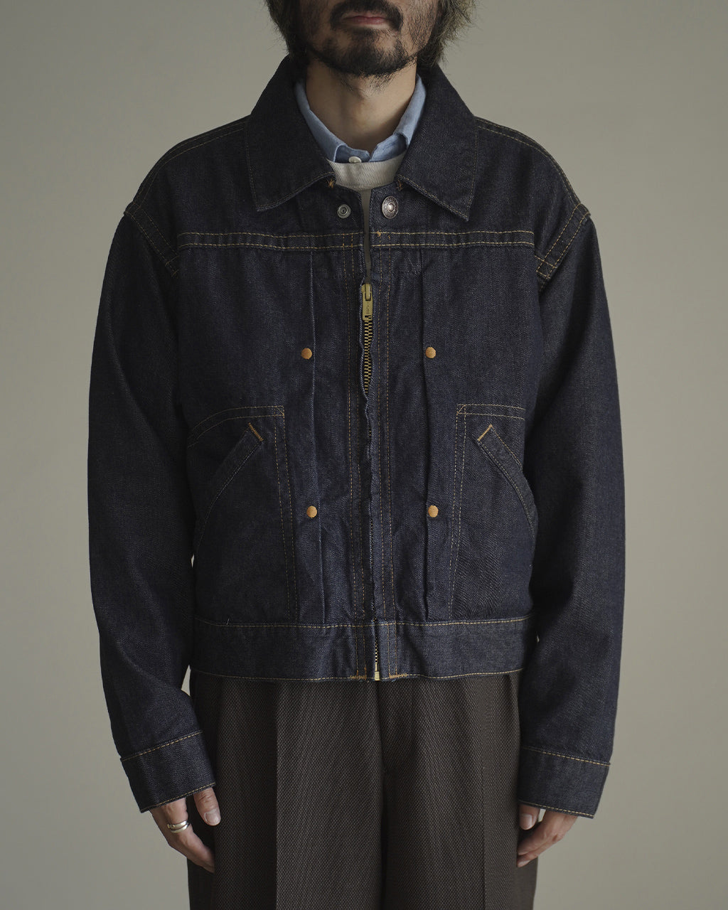 DINNER JEAN JACKET (WASHED) KZF6-06-1