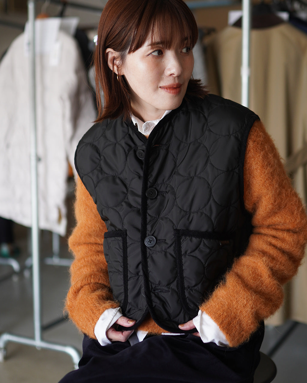 BLACK EDITION CROPPED COCOON THORNHAM WOMENS LV14134