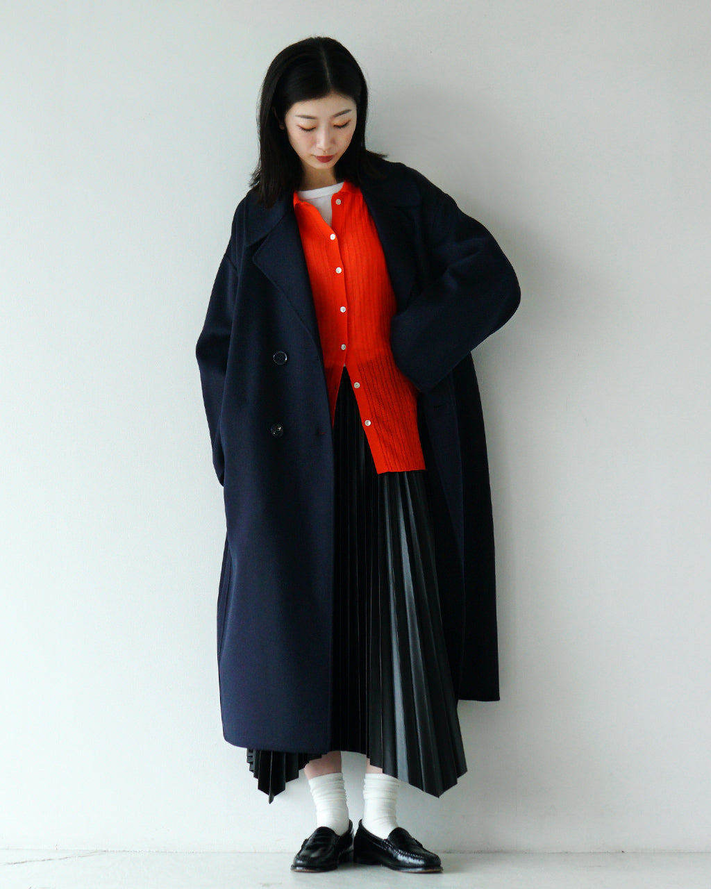 LE GLAZIK ルグラジック リバー ダブルブレストコート REVER DOUBLE BREASTED COAT ウールコート LG-A0451LWW【送料無料】