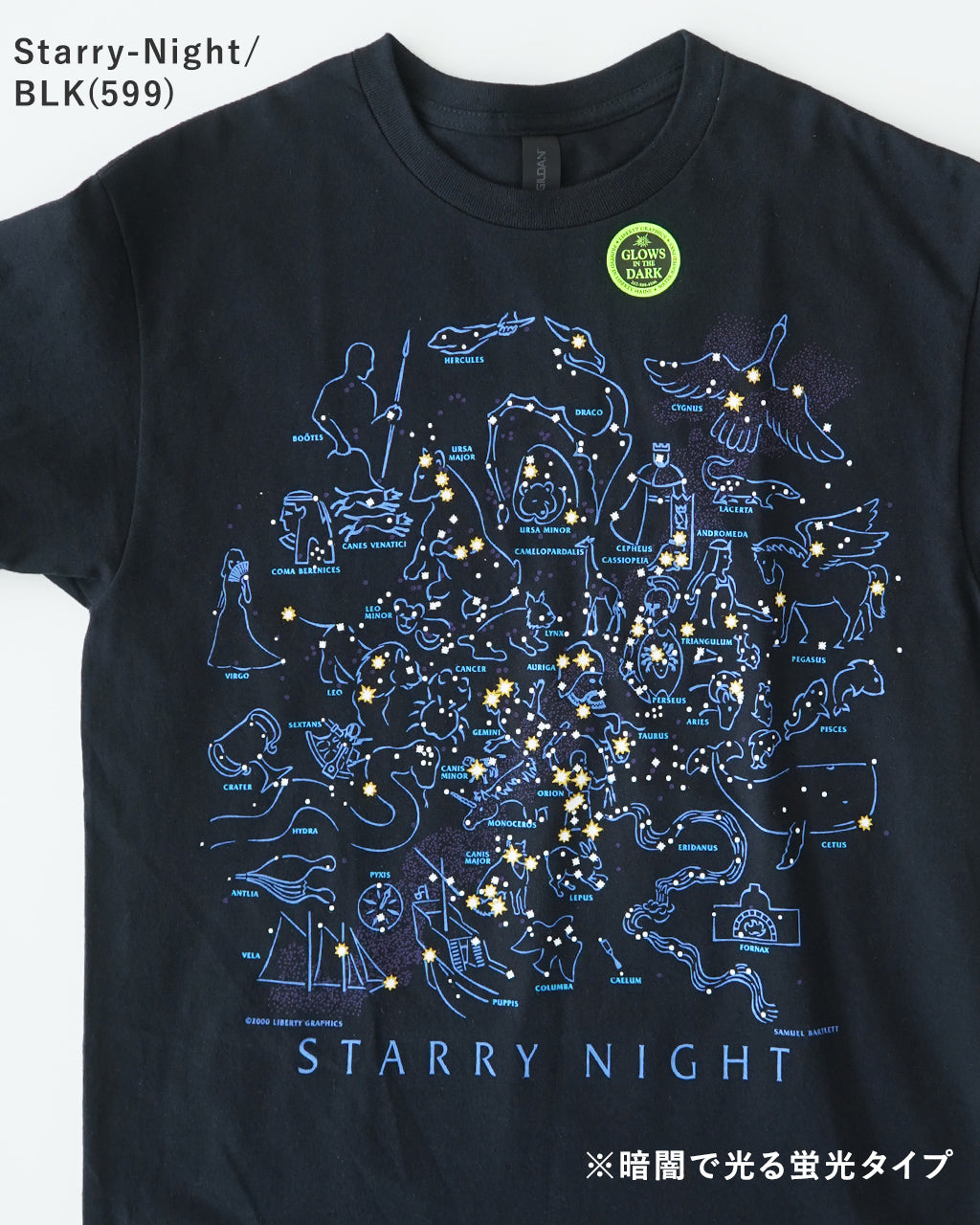 LIBERTY GRAPHICS リバティーグラフィックス 半袖Tシャツ グラフィックT クルーネック 天文学 宇宙 自然 植物 花 コットン 丸胴 カットソー