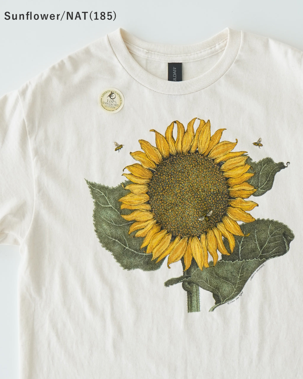 LIBERTY GRAPHICS リバティーグラフィックス 半袖Tシャツ グラフィックT クルーネック 天文学 宇宙 自然 植物 花 コットン 丸胴 カットソー