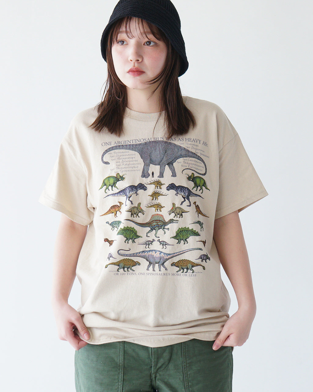 LIBERTY GRAPHICS リバティーグラフィックス 半袖Tシャツ グラフィックT クルーネック 動物 アニマル 恐竜 コットン 丸胴 カットソー