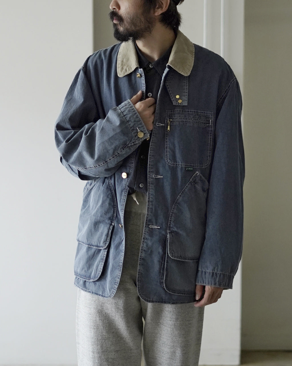 Bean's Field Coat Insulated Indigo 5575-2043