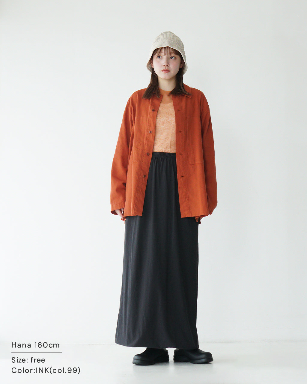 【SALE!50%OFF】Luvourdays ラブアワーデイズ イージースカート ロングスカート SKIRT LV-CT4126-1