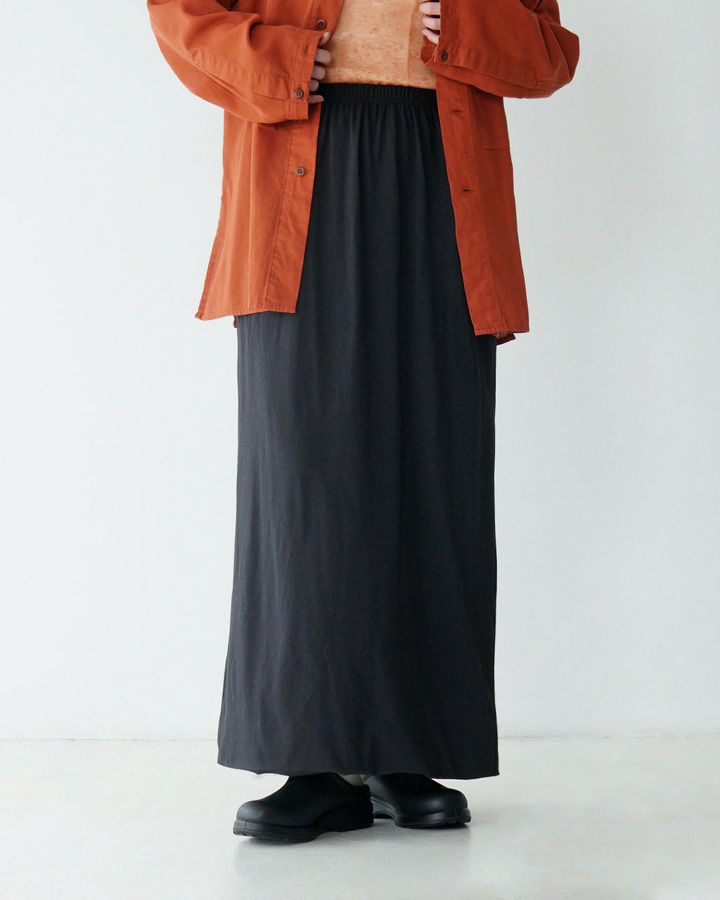 【SALE!50%OFF】Luvourdays ラブアワーデイズ イージースカート ロングスカート SKIRT LV-CT4126-1