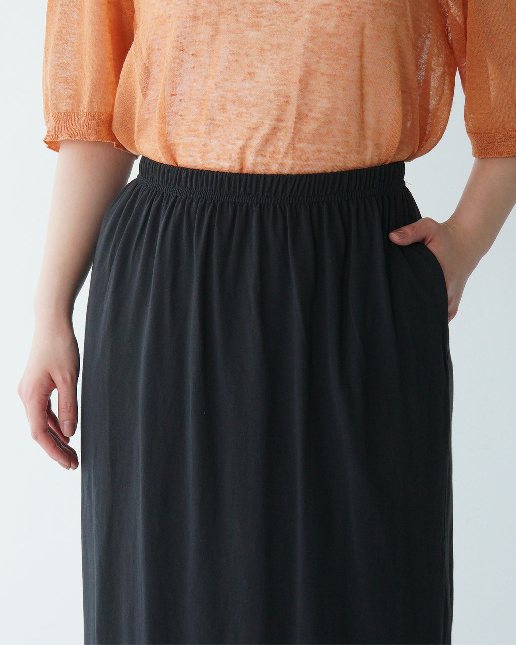 【SALE!50%OFF】Luvourdays ラブアワーデイズ イージースカート ロングスカート SKIRT LV-CT4126-1