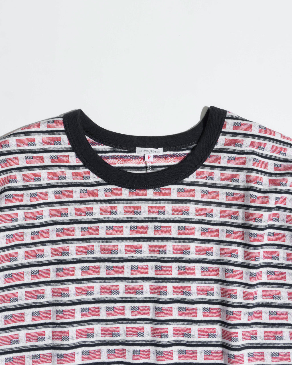 Luvourdays ラブアワーデイズ 半袖Tシャツ USフラッグ ジャカード US FLAG JQ LV-CT5106 アメリカンフラッグ【送料無料】