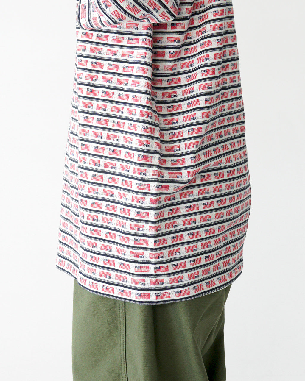 【アウトレット!30%OFF】Luvourdays ラブアワーデイズ 半袖Tシャツ USフラッグ ジャカード US FLAG JQ LV-CT5106 アメリカンフラッグ
