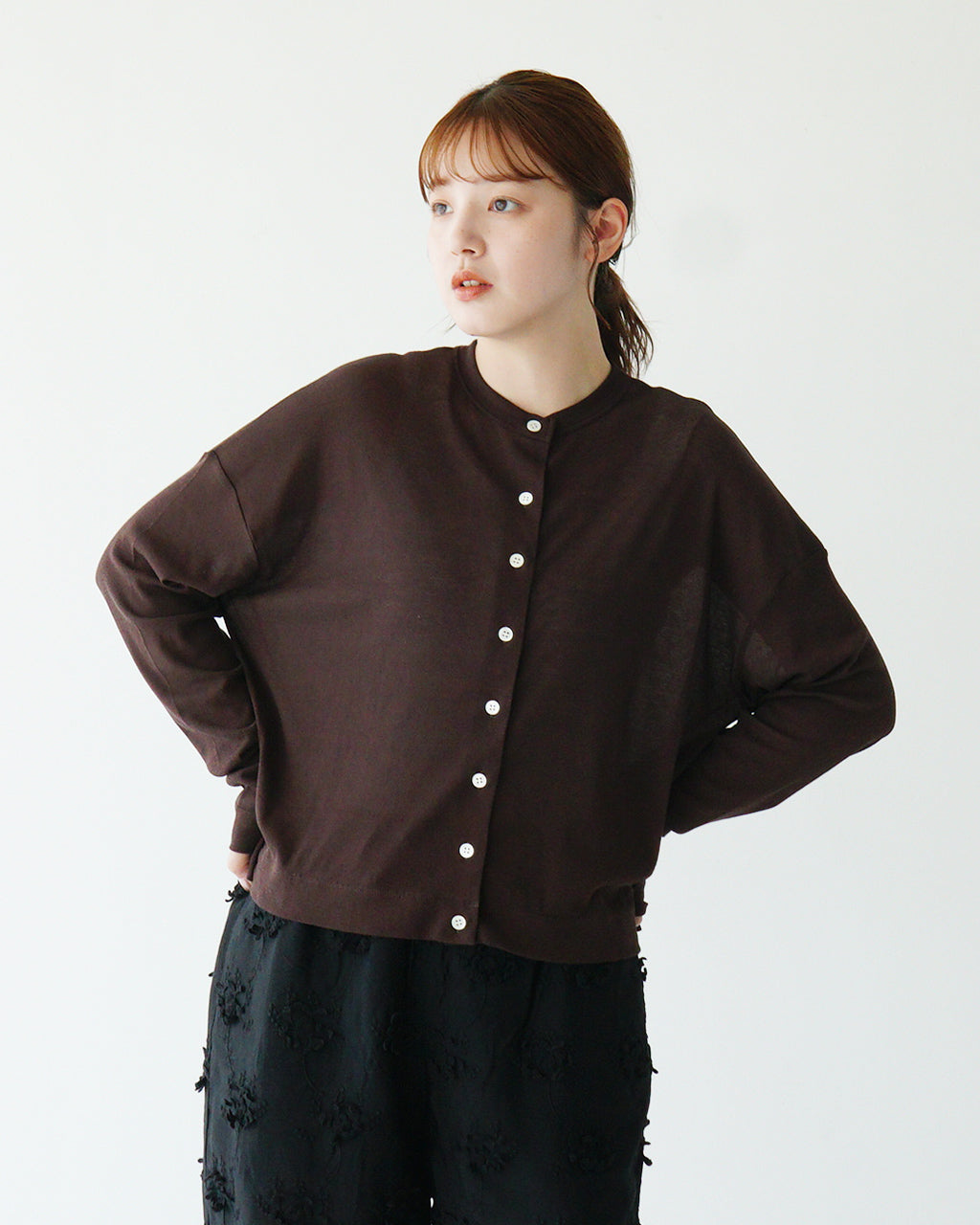 【アウトレット!30%OFF】Luvourdays ラブアワーデイズ シアーハイツイストフライスカーディガン 長袖 サマーカーディガン LV-CT5113【送料無料】