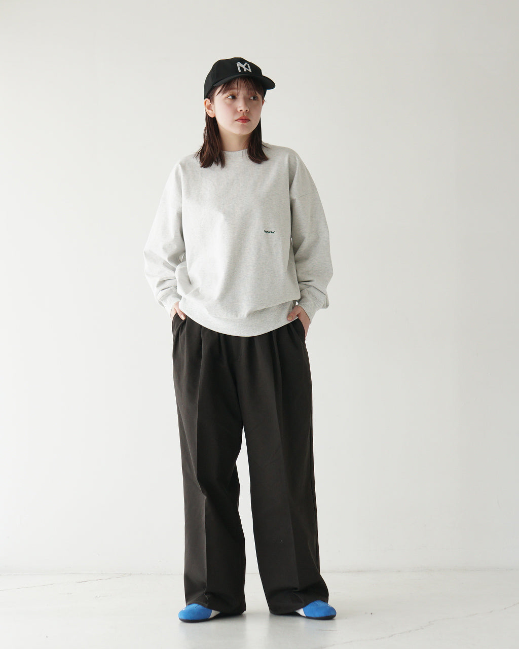 NEW 逆グルカ PANTS 3タック ワイドパンツ チノパンツ タックパンツ フルレングス ボトムス LV-PT4301