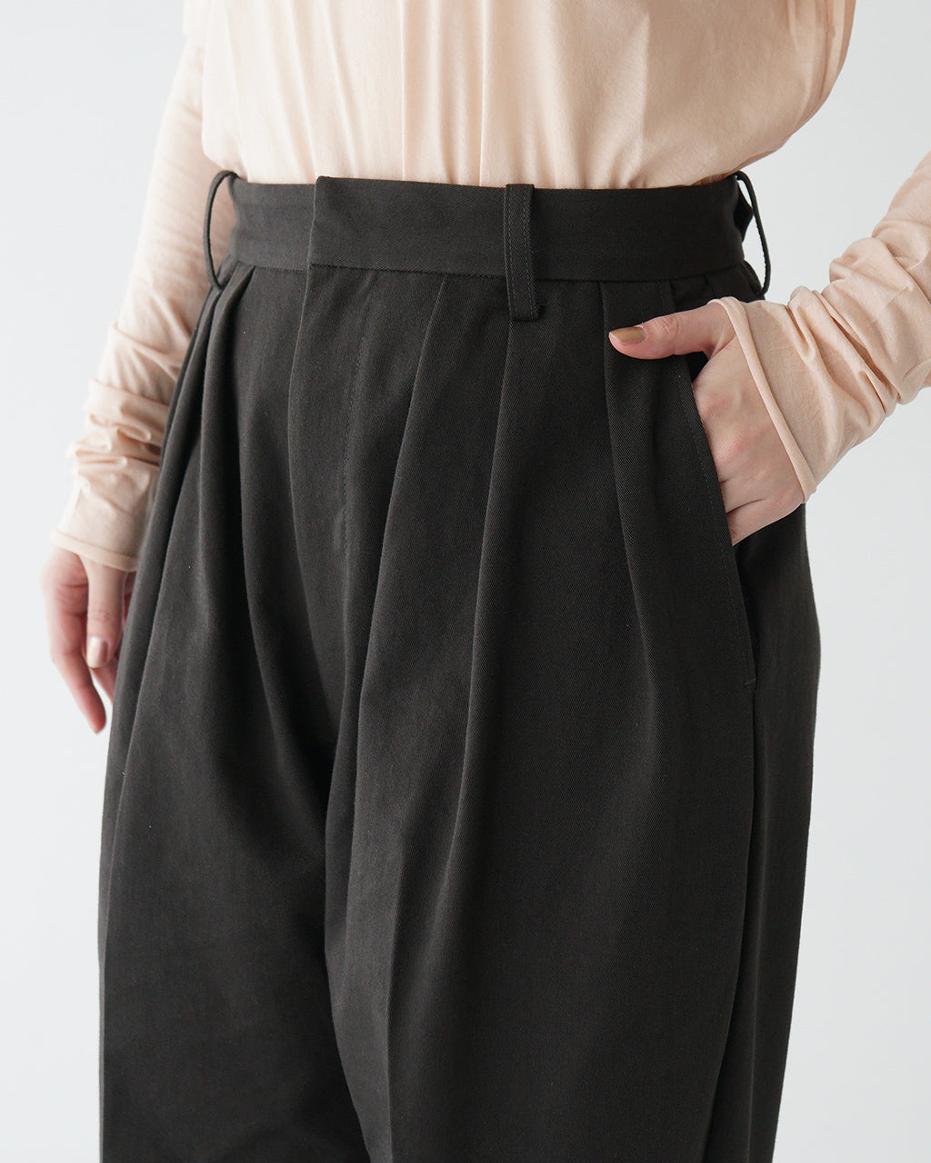 NEW 逆グルカ PANTS 3タック ワイドパンツ チノパンツ タックパンツ フルレングス ボトムス LV-PT4301
