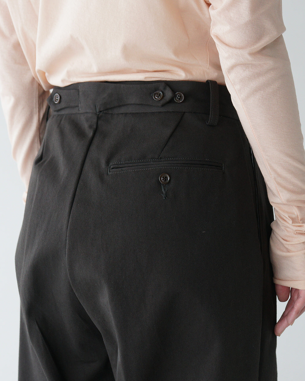 NEW 逆グルカ PANTS 3タック ワイドパンツ チノパンツ タックパンツ フルレングス ボトムス LV-PT4301