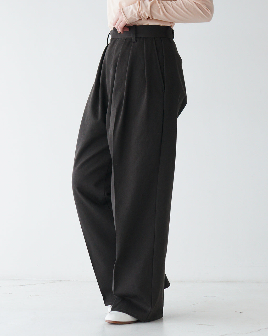 NEW 逆グルカ PANTS 3タック ワイドパンツ チノパンツ タックパンツ フルレングス ボトムス LV-PT4301