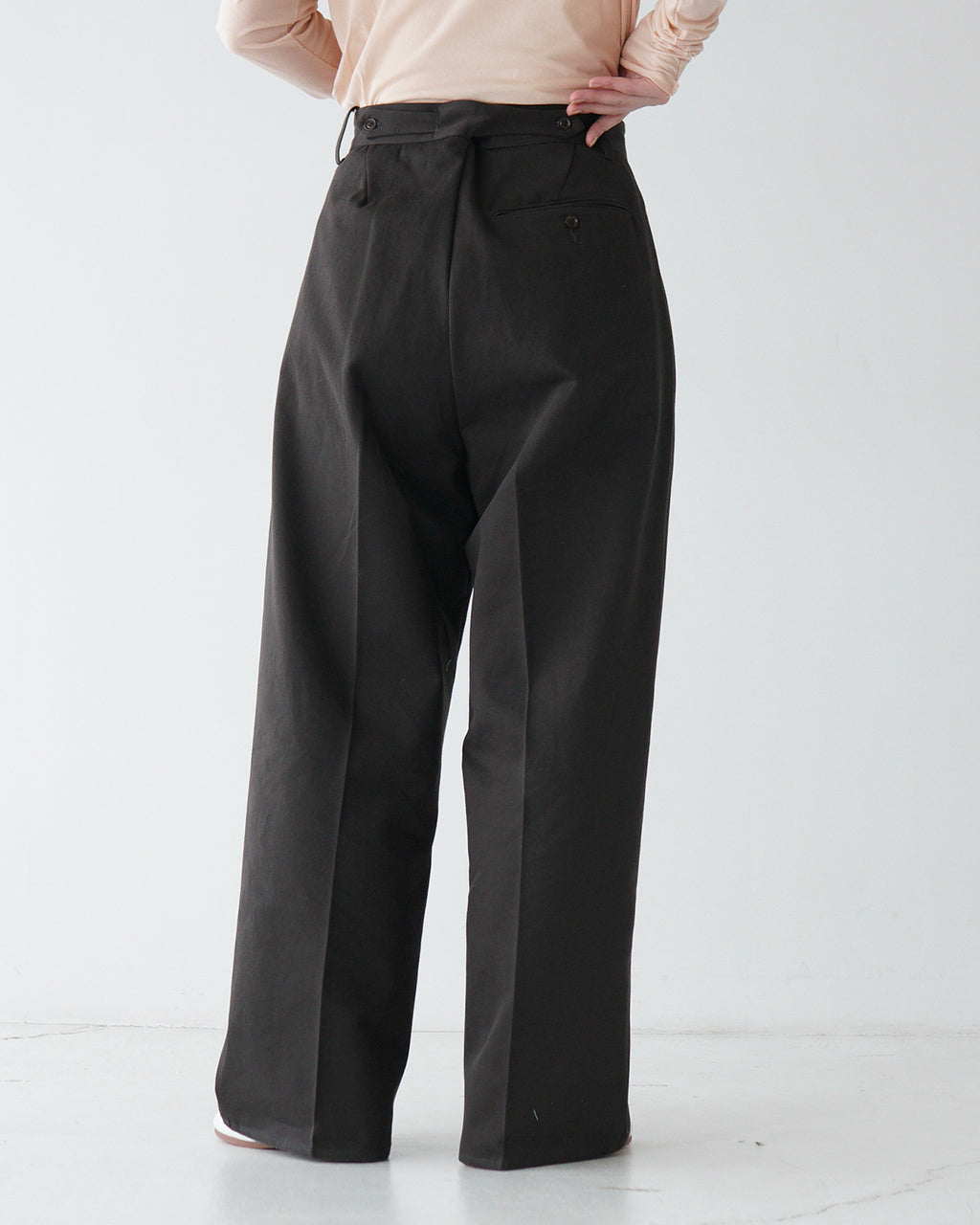 NEW 逆グルカ PANTS 3タック ワイドパンツ チノパンツ タックパンツ フルレングス ボトムス LV-PT4301
