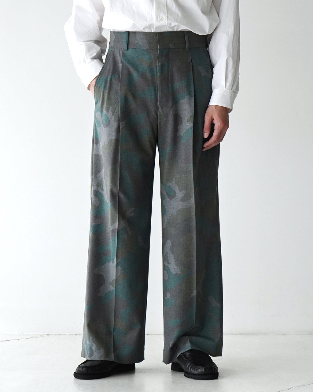【SALE!20%OFF】迷彩 カモフラージュ柄 スラックス パンツ DAY Slacks USアーミーモカ フルレングス ミリタリー LV-PT5102