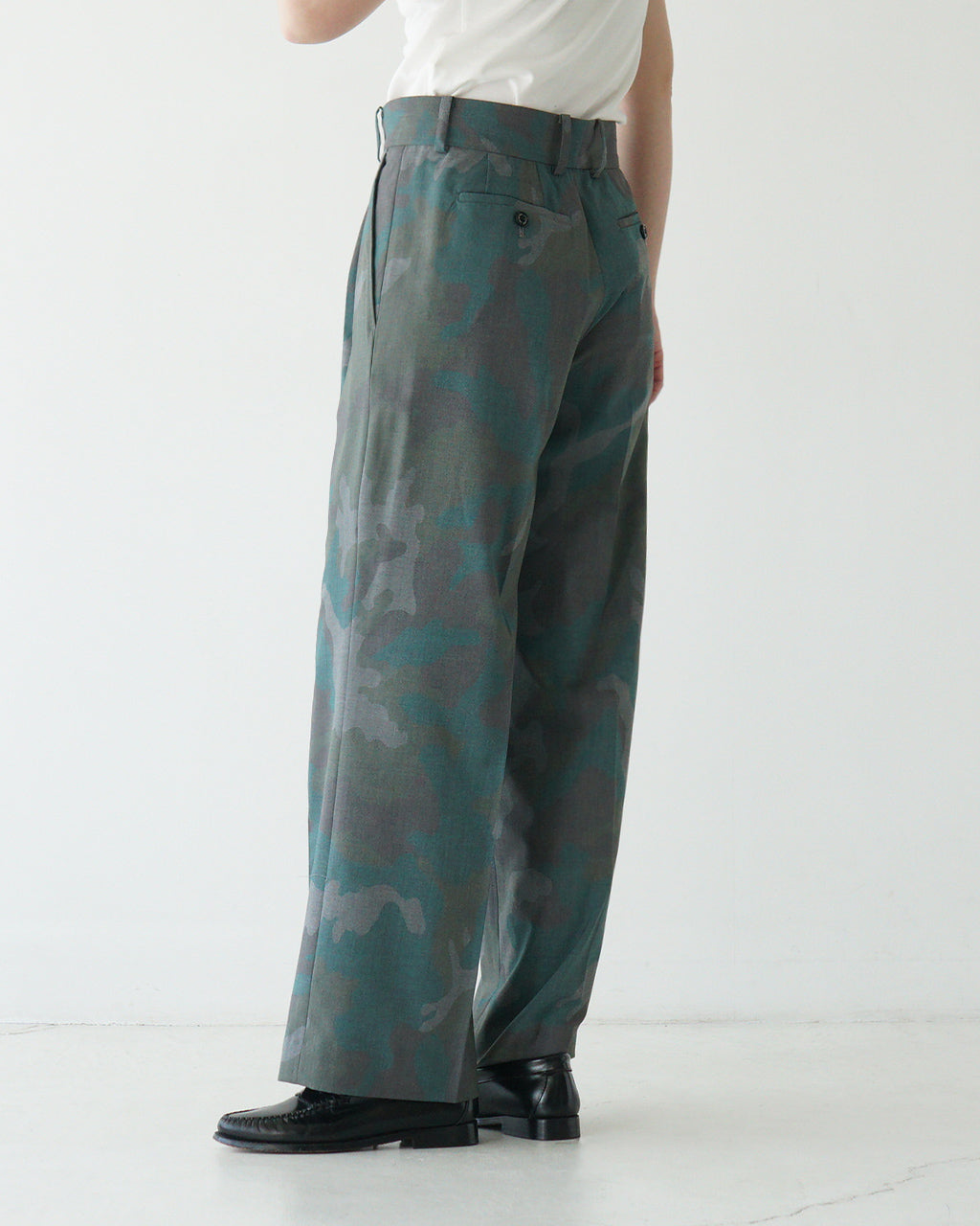 【SALE!20%OFF】迷彩 カモフラージュ柄 スラックス パンツ DAY Slacks USアーミーモカ フルレングス ミリタリー LV-PT5102
