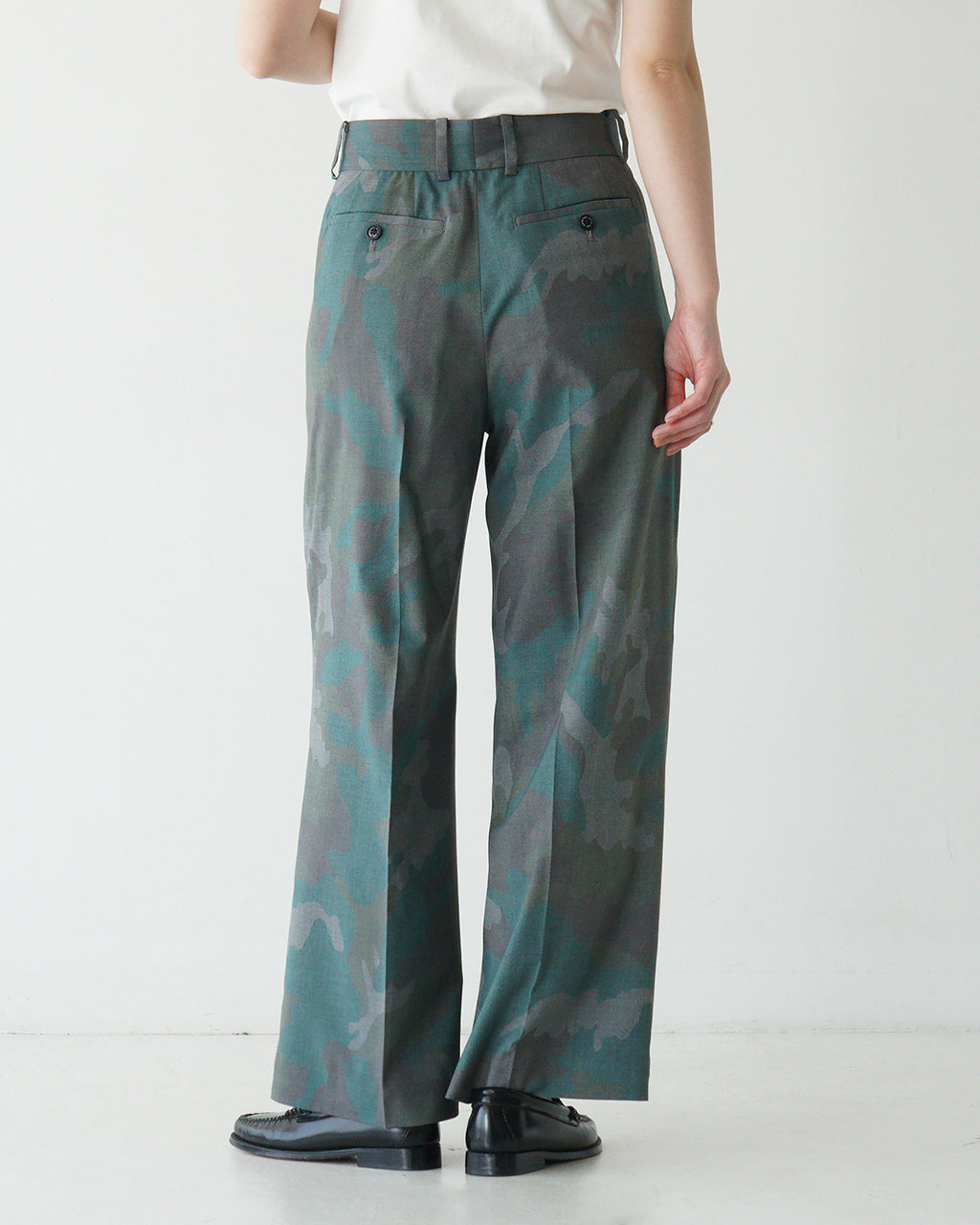 【SALE!20%OFF】迷彩 カモフラージュ柄 スラックス パンツ DAY Slacks USアーミーモカ フルレングス ミリタリー LV-PT5102